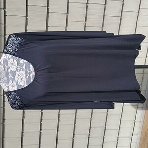 Scoop Neck Top with Sequin Detail